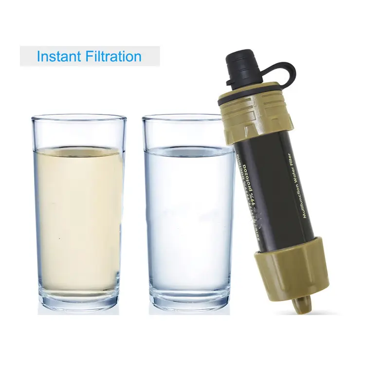 Mini Portable Filter With Water Purifier Straw Camping&Hiking