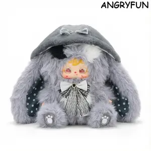 ANGRYFUN 800% Giant Furry Ears Fairyland Plush Collectible - Huggable Stuffed Animal, Soft Doll, Extra-Large Kawaii Mystery Display Figure, Single Box Birthday Gift (Free Random Cute Acrylic Keychain)