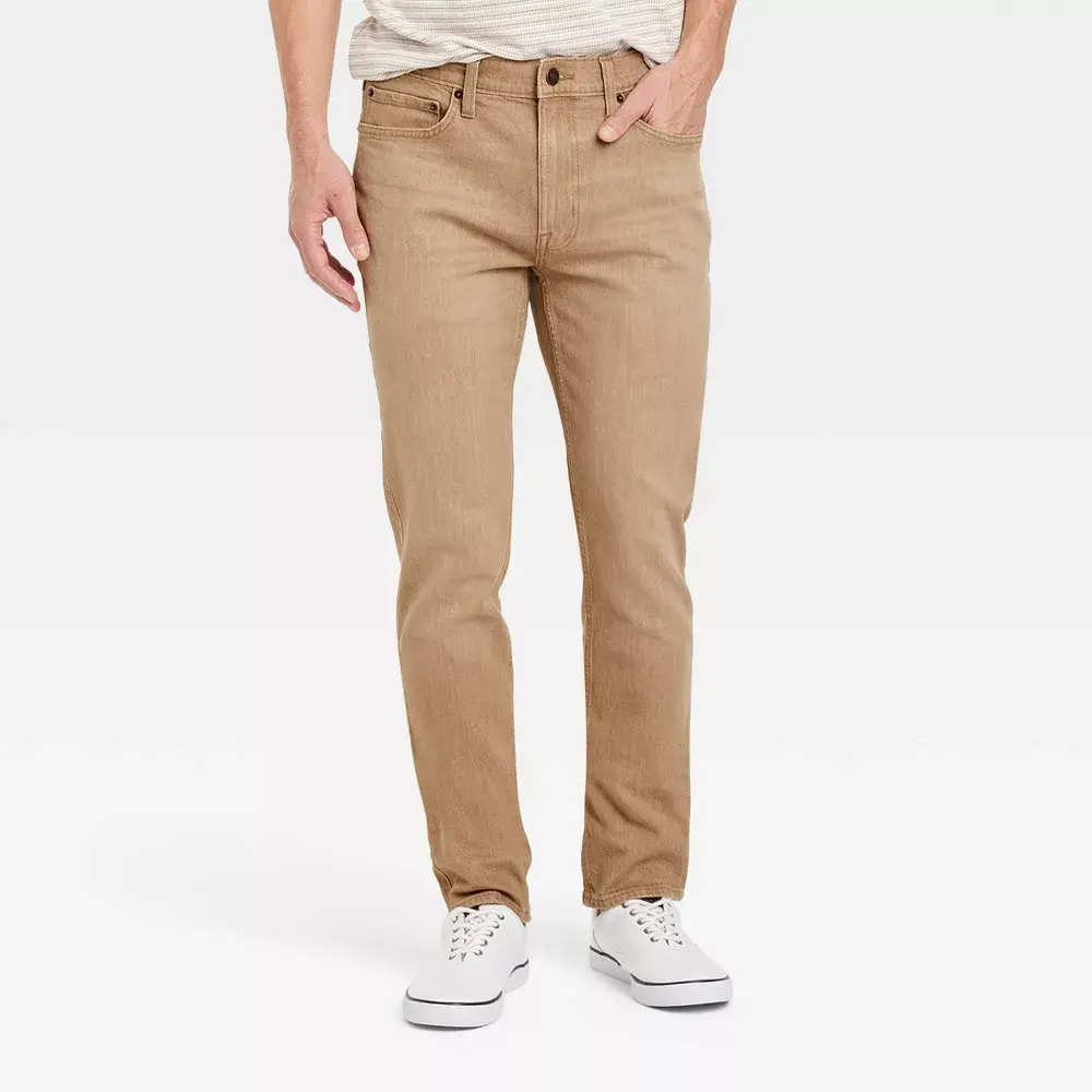 Men's Slim Fit Jeans - Goodfellow & Co Khaki 36x32
