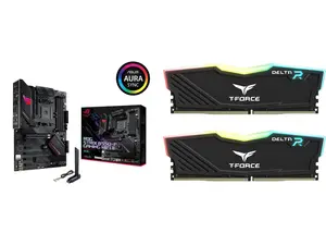 Motherboard Memory Combo -  ASUS ROG STRIX B550-F GAMING WIFI II Bundle with  Team Group TF3D432G3200HC16FDC01