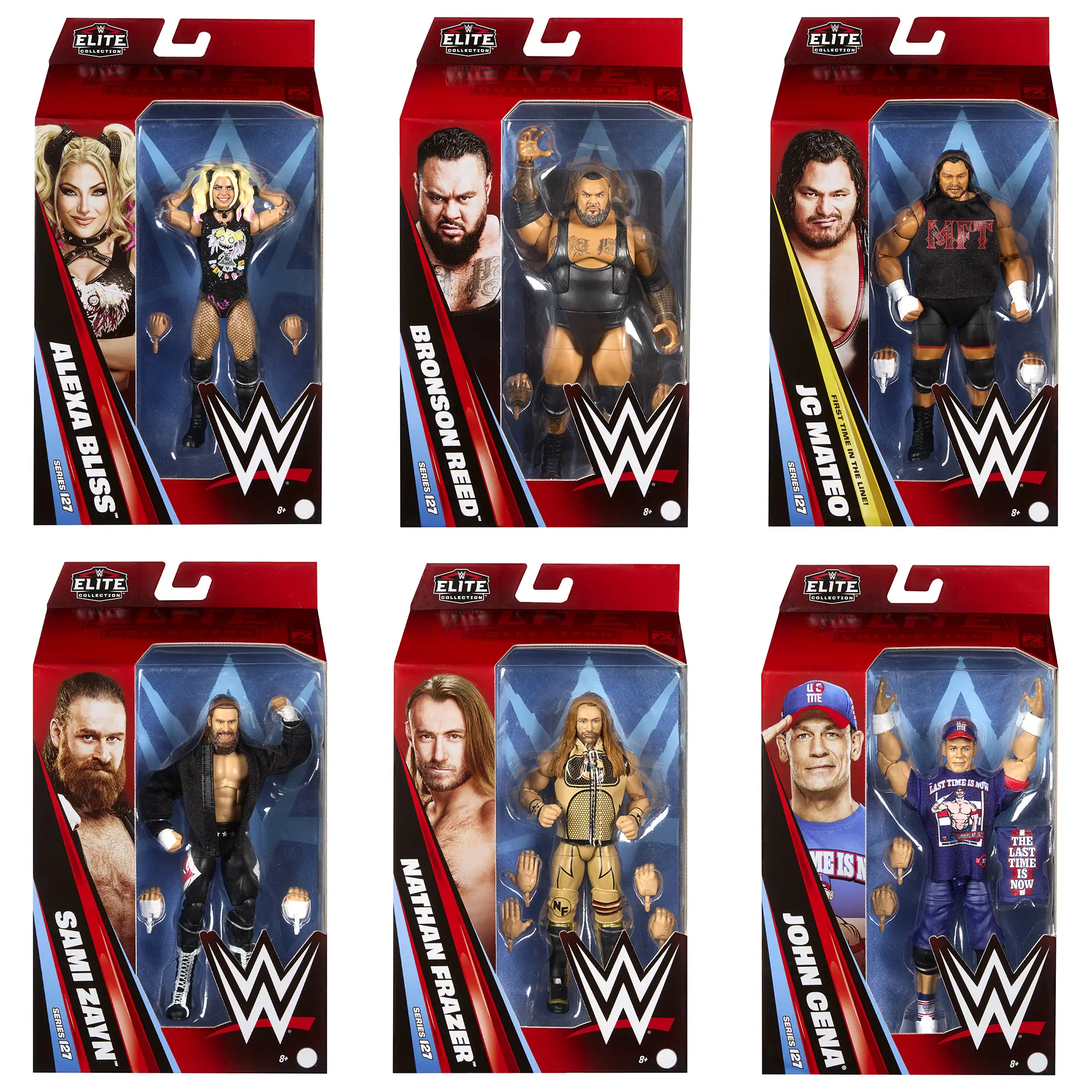 WWE Elite 127 - Set of 6 Mattel WWE Toy Wrestling Action Figures