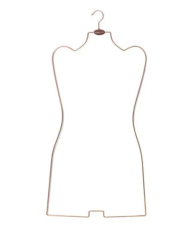 Coquette Rose Gold Branded Curved Metal Clothes Hanger Organizers - Universal Home Supplies Storage Organiser