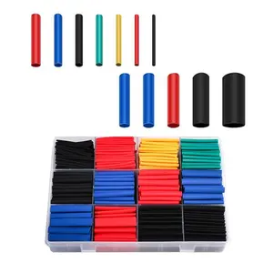 560 Pcs Heat Shrink Tubing Kit Marine Grade Heat Shrink Wrap 2:1 Ratio Adhesive Lined Industrial Shrink Tube 12 Sizes Electrical Wire Cable Shrink Tubing for Insulation Protection (Assorted Colors)