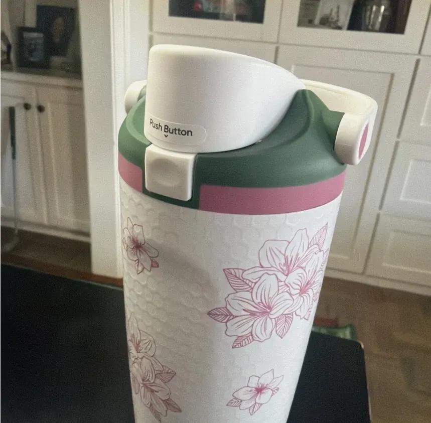 Owala FreeSip Sway 30oz Zalea Masters Golf Insulated Water Bottle Theme Model Leak Proof Built In Straw BPA Free Double Wall One Pack Sport Travel Hydration