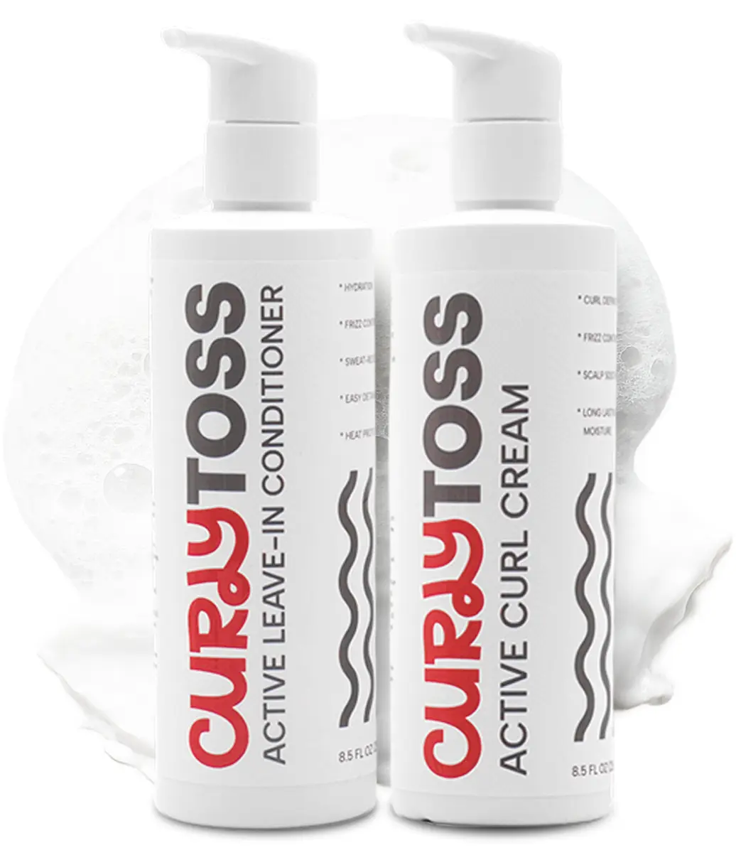 CurlyToss Curl Definition Duo Leave-In Conditioner & Curl Cream for Defined Curls