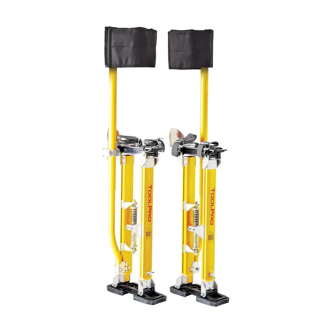 TOOLPRO Heavy Duty Professional Grade Lightweight Magnesium Drywall Stilts, 24-40 in. Adjustable Height Hand Tools, 14 lbs. Equipment for Drywall Installation, Ceiling Repair, Repair Parts