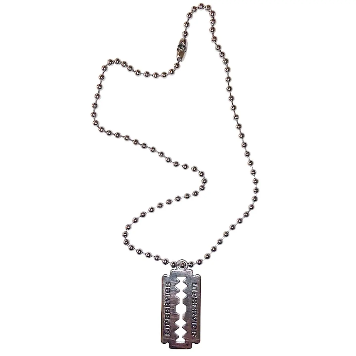 Lip Service Razor Blade Necklace