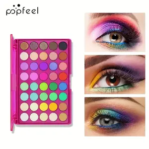 40 Color Eyeshadow Palette, Glitter, Shimmer and Matte Shades, Professional Makeup Set, Natural and Highlight Colors, Mixed System, Cosmetic, Glitter Eyeshadows