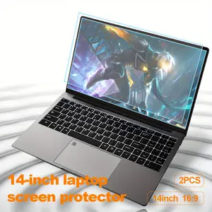 Samidann 2Piece 14Inch 16:9 HD Laptop Screen Protector Anti Fingerprint Blue Light Barrier Scratch Resistant