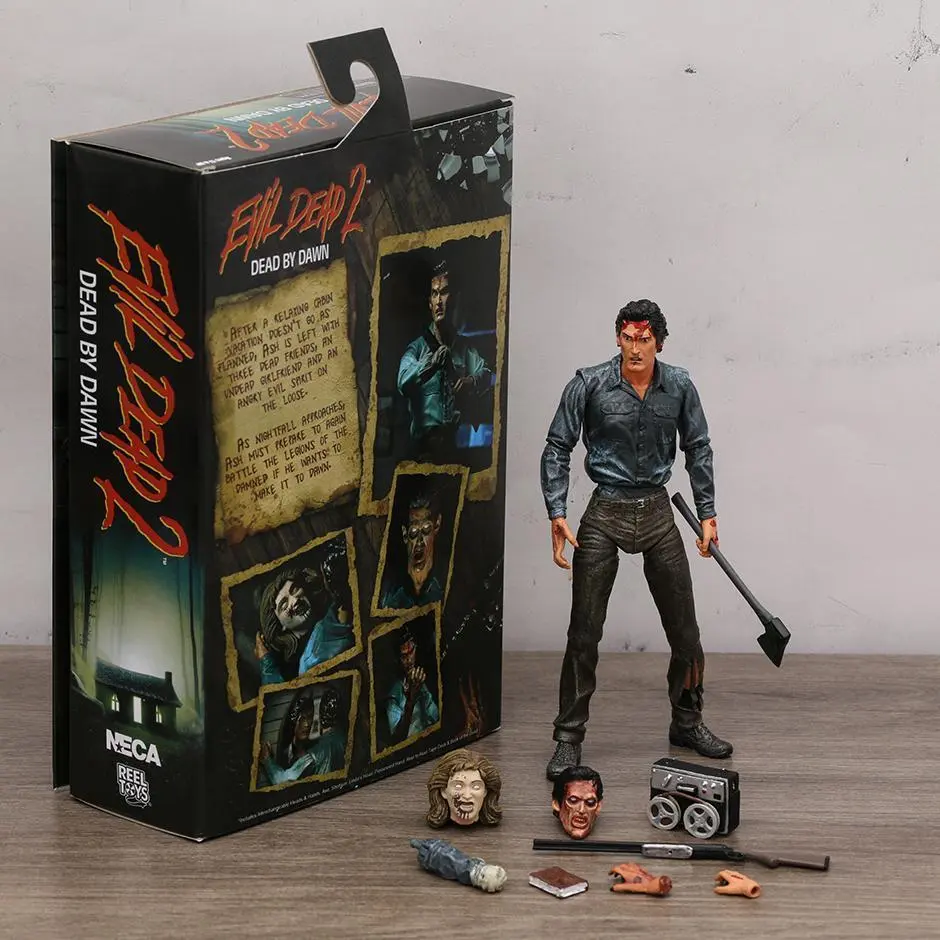 NECA Evil Dead 2 Ultimate Ash Williams 6.69 in (17cm) PVC Figure, Horror Fans Home Decor Collectible Display Piece, Tabletop Statue Action Collectibles