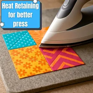 Pressing Pad – Thick Ironing Mat for Quilting & Sewing - Perfect for Retreats & Travel - Sewing Room Notions & Supplies - Best Mat Retains Heat to Press Fabric