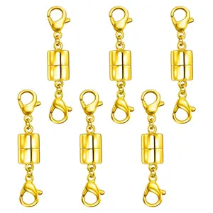 Magnetic Necklace Clasps and Closures with Double Lobster, Extra Strong Bracelet & Necklace Extender for Women, Magnet Jewelry Clasp Converter for Seniors