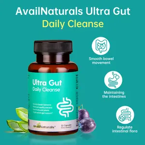 【Daily Cleanse】AvailNaturals Gut & Colon Support｜Advanced Formula with Senna leaf extract & Cassia seed｜Contains 2.5 Billion Probiotics｜Dietary Fiber for Digestive Health｜30 capsules SY1