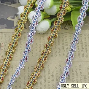5meters/16.4ft New Lace Trim Fabric, DIY Craft Supplies, S-Type Bead Snake Edge, Clothing Accessories, Dress Material