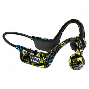Bone Conduction Bluetooth Earbuds Neckband Vibration Sport Headphones Long Battery Life for Sports Fitness Men Women