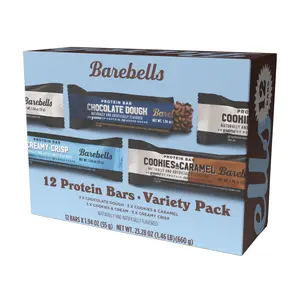 Barebells The Peoples Choice Mix Pack - Protein Bars with 20gram protein, Chocolate Nutrition Bar with 1g Total Sugar - On The Go Breakfast or Post-Workout Snack