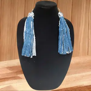 jeans diy earrings