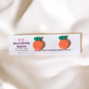 I Love Oranges Studs