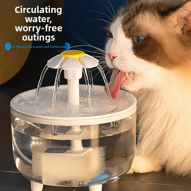 Automatic Filtering Pet Water Fountain Four Seasons Circulating Fresh Water Large Capacity Quiet Drinking Device For Cats And Dogs