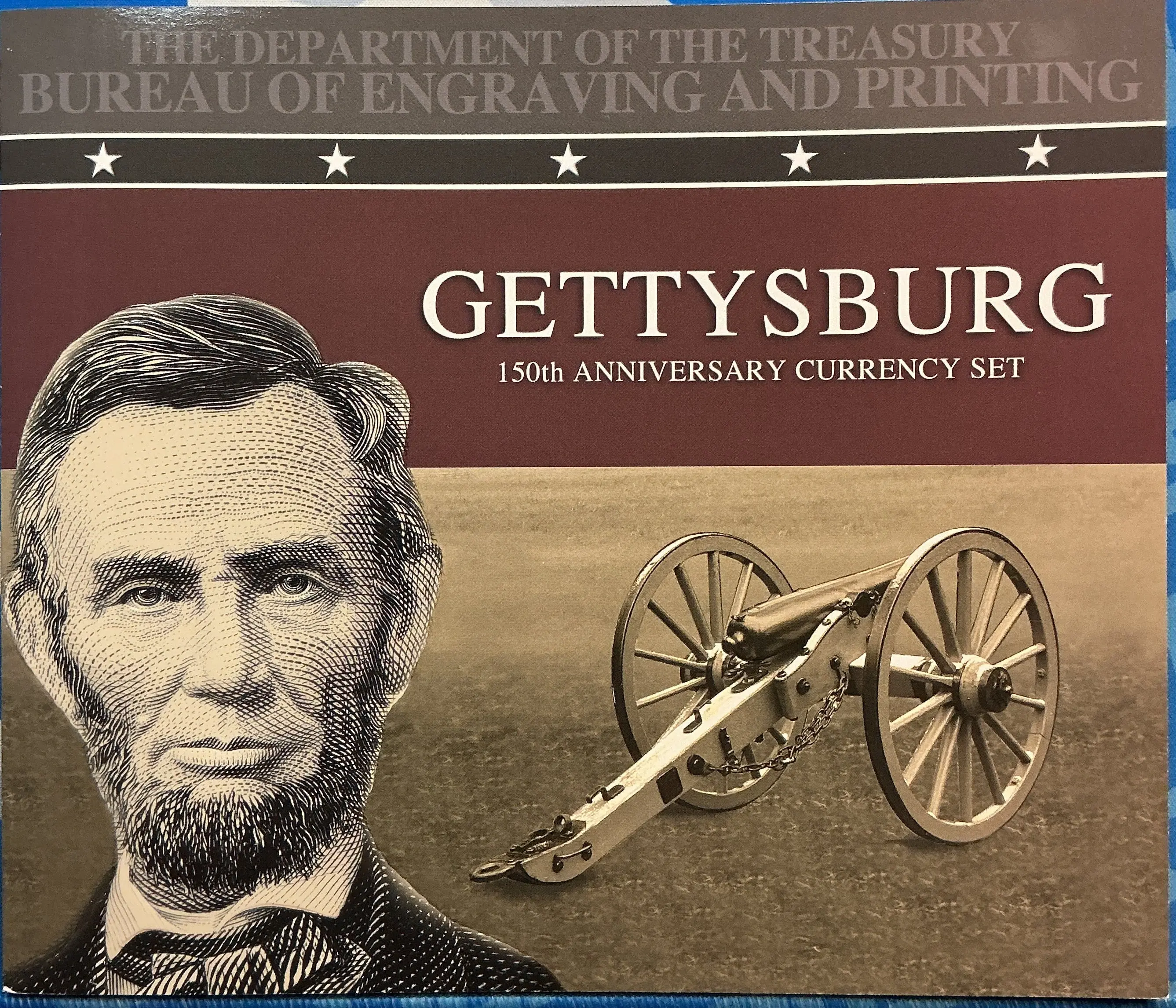 2009 Series $5 & $2 Notes, F.R.B, 150th Anniversary Gettysburg, #FRN005.