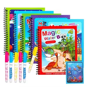 Magic Water Painting Book with Pen, 1 Count Reusable Coloring Book,mess toys Magic Painting Board, Suitable for 3-6 Years Old Teenager