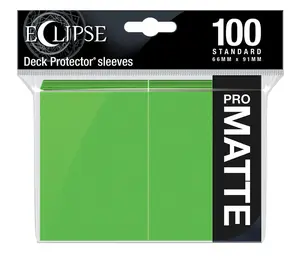 Eclipse Standard Matte Sleeves: Lime Green (100)