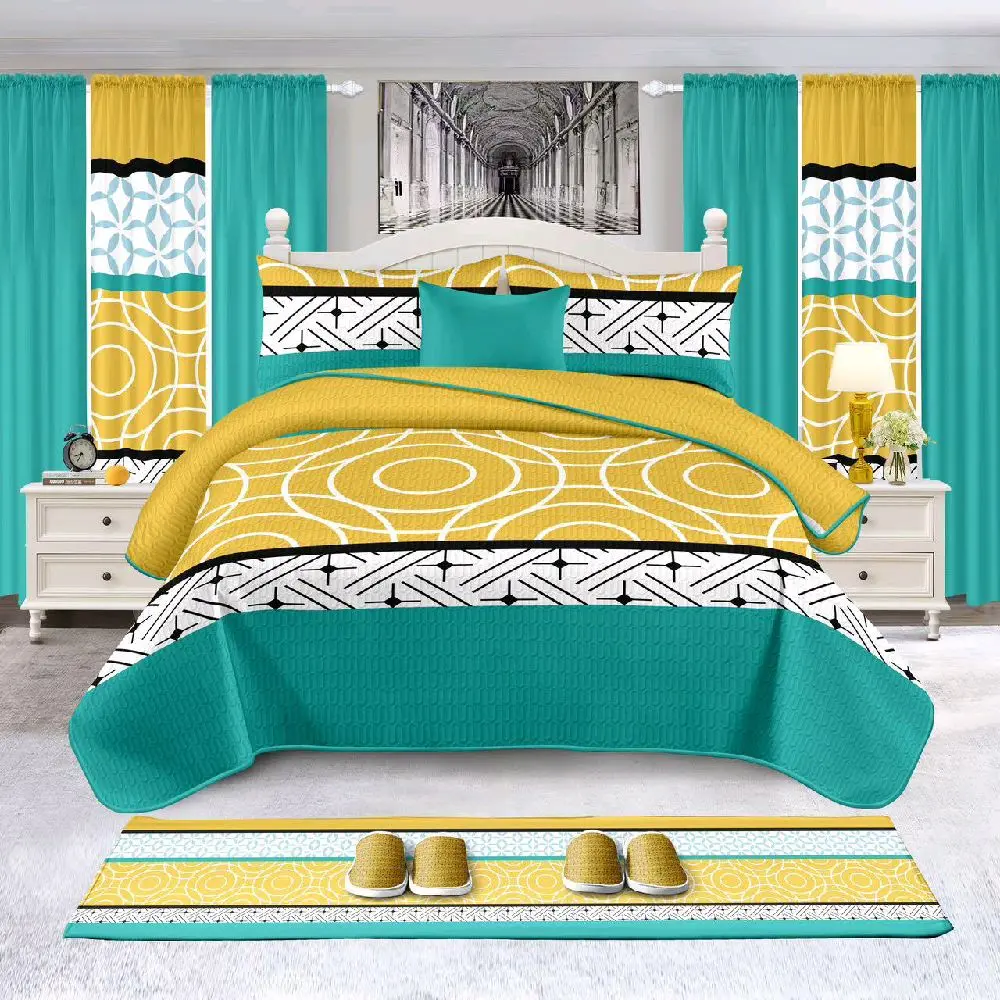 15-Piece King Size Priscilla Floral Decorative Bed Comforter Set - Rustic Bedding, Matching Curtains for Cozy Bedroom, Creates Cohesive Look, Enhances Aesthetic Appeal