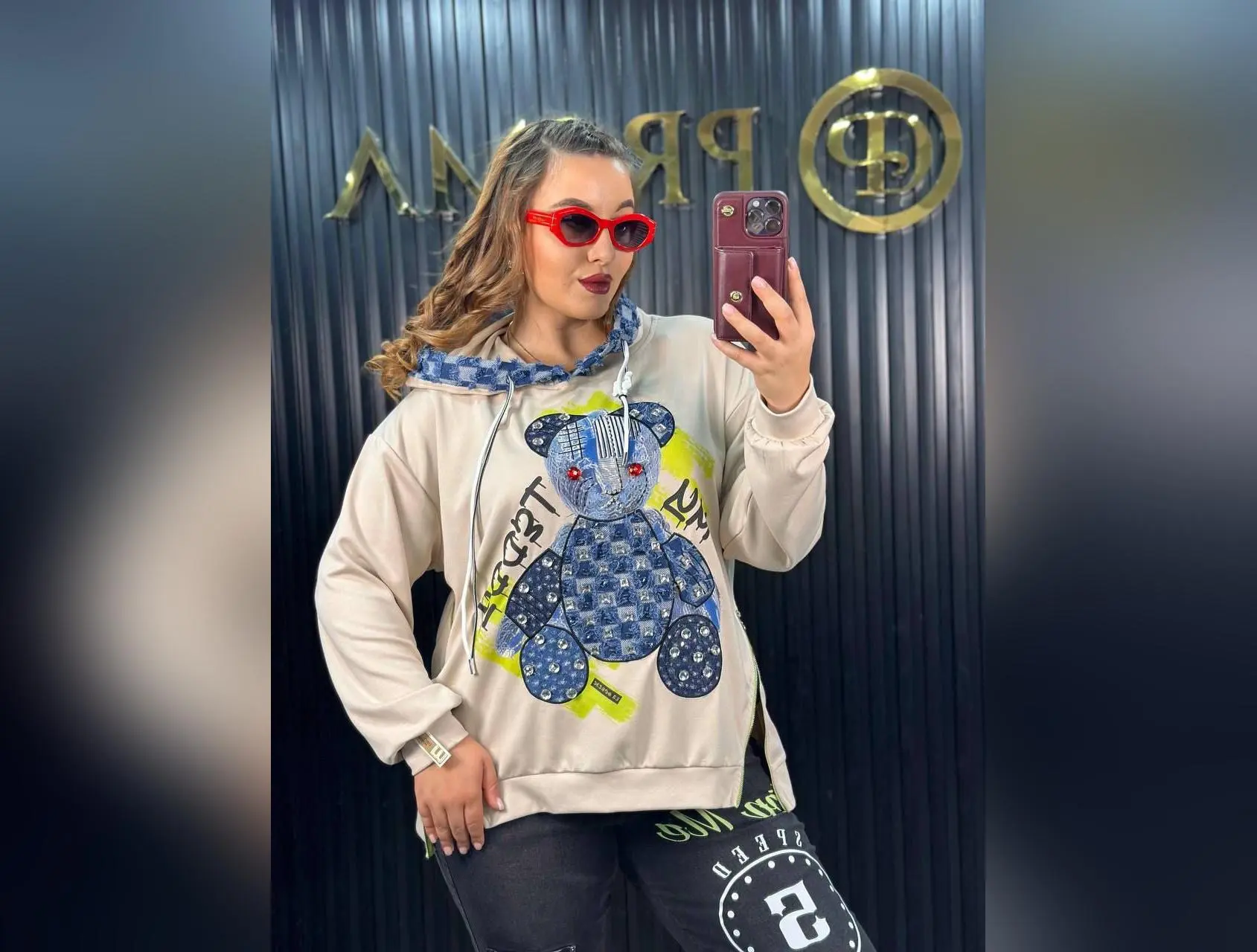 La Sortie Teddy Bear Hoodie