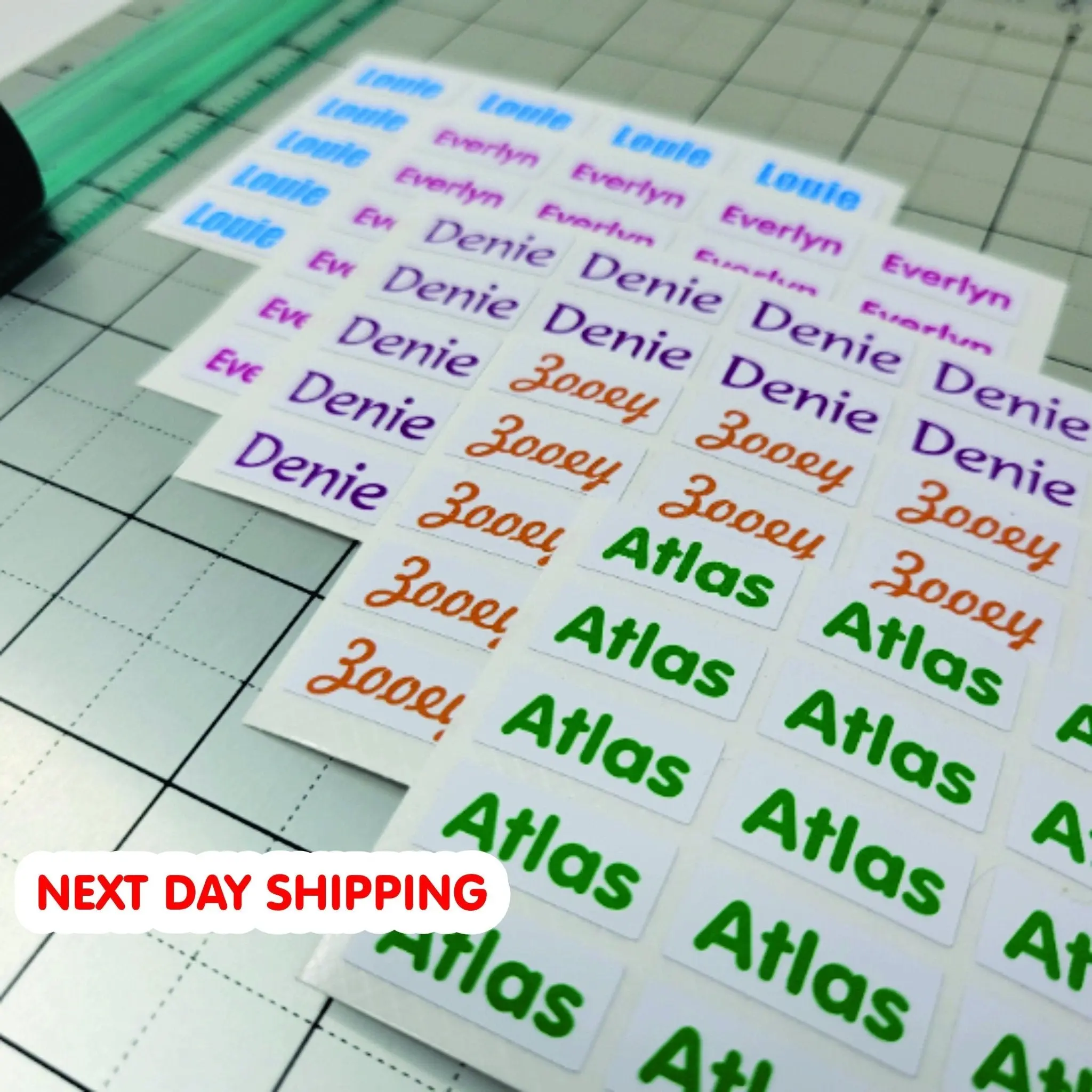 SMALL NAME LABELS, Full Color Name Stickers, Daycare Labels School ...