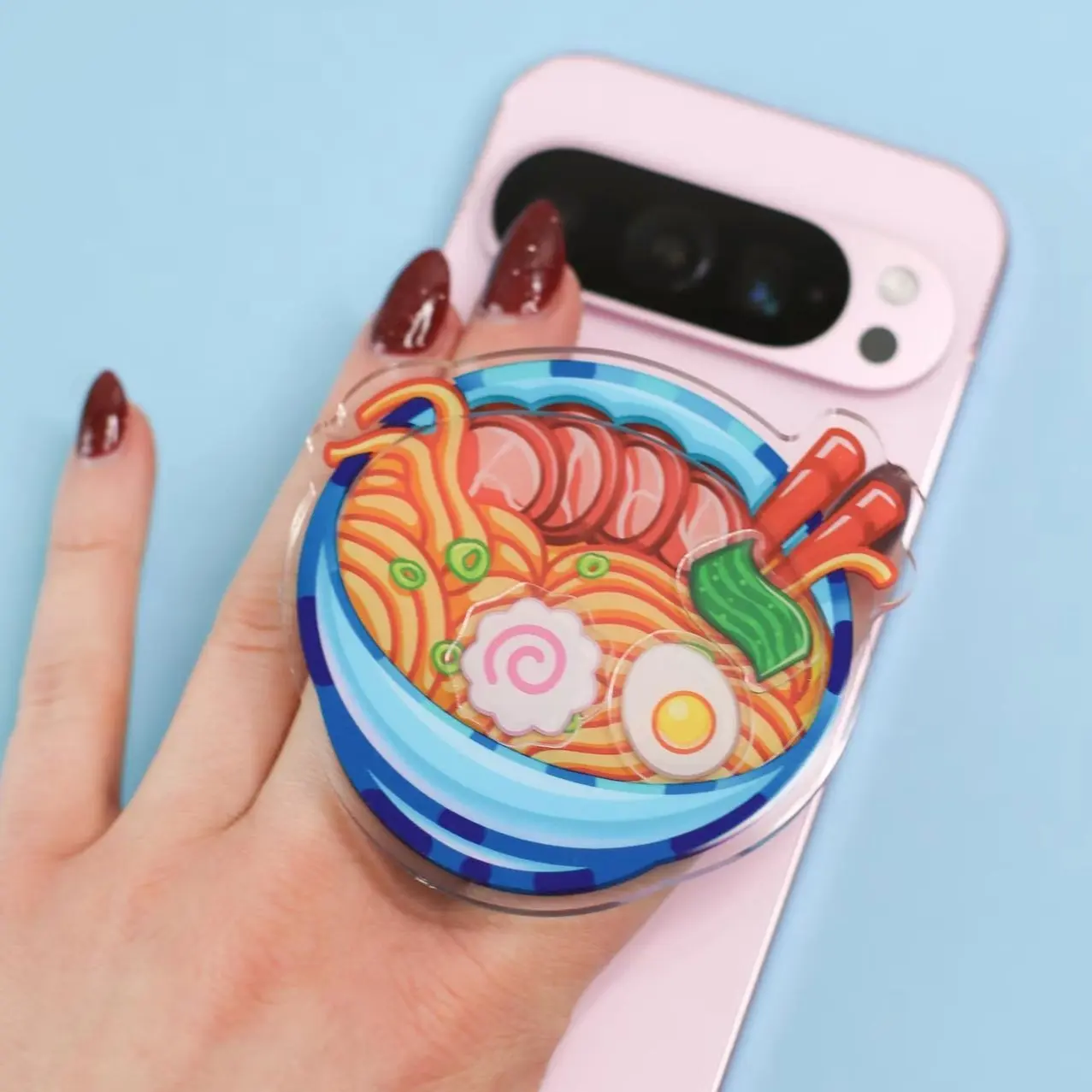 Tonkotsu Ramen MagSafe Phone Grip | Acrylic Shaker Charm Phone Grip