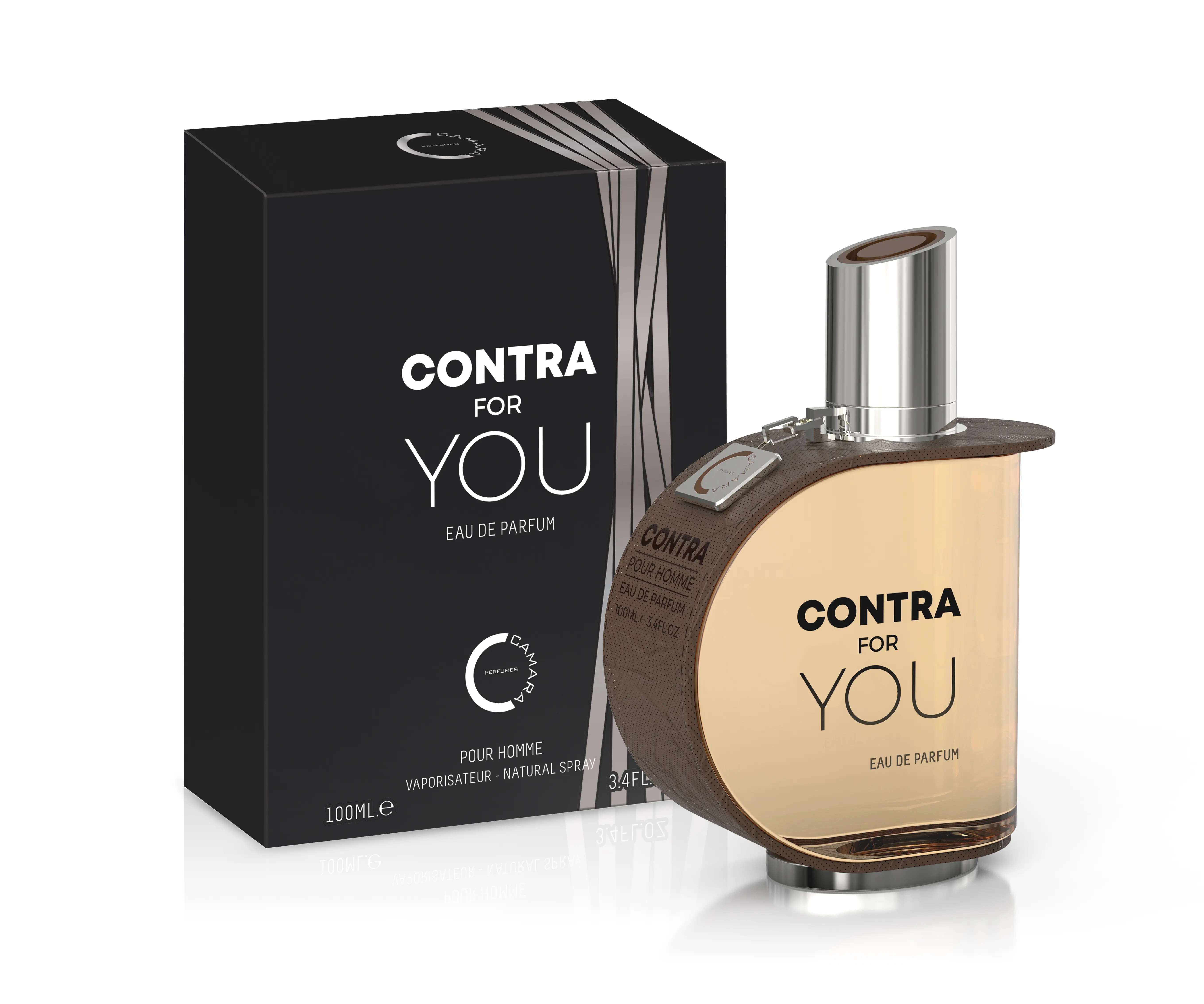 CAMARA Men's EDP Fragrance, 3.4fl.oz (100ML) Magnetic Allure Scent with Pineapple, Peppermint, Lavender, Amber, Wood, Cedarwood Notes, Raw Masculinity Appeal for Adults, Liquid, Bpi, Sensual Scent