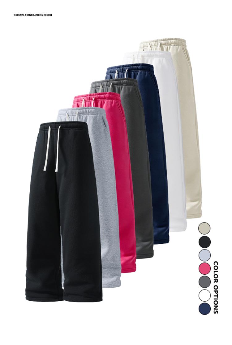 Pack of 4 men’s casual long pants featuring a drawstring elastic waistband and a loose fit for comfort and versatility. Suitable for everyday wear, leisure, sports, and fitness in spring and autumn.