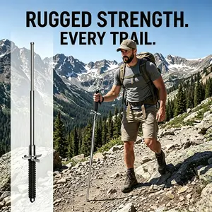 Portable Durable Anti-Slip Retractable Trekking Sticks, Multi-Scene Outdoor Hiking Support Poles