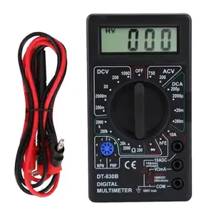 DT-830B Digital Multimeter Voltage Current Ohm Tester with LCD Display
