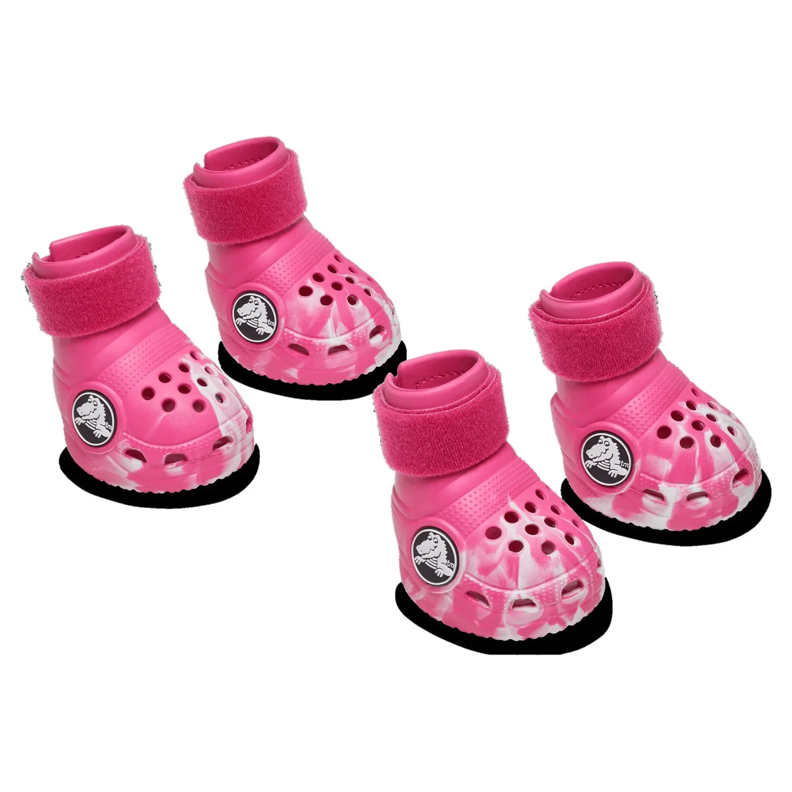 Pet Crocs Dog Boots Dragon Fruit Croctober Authentic Pink with Holes for Dogs & Pet Shoes