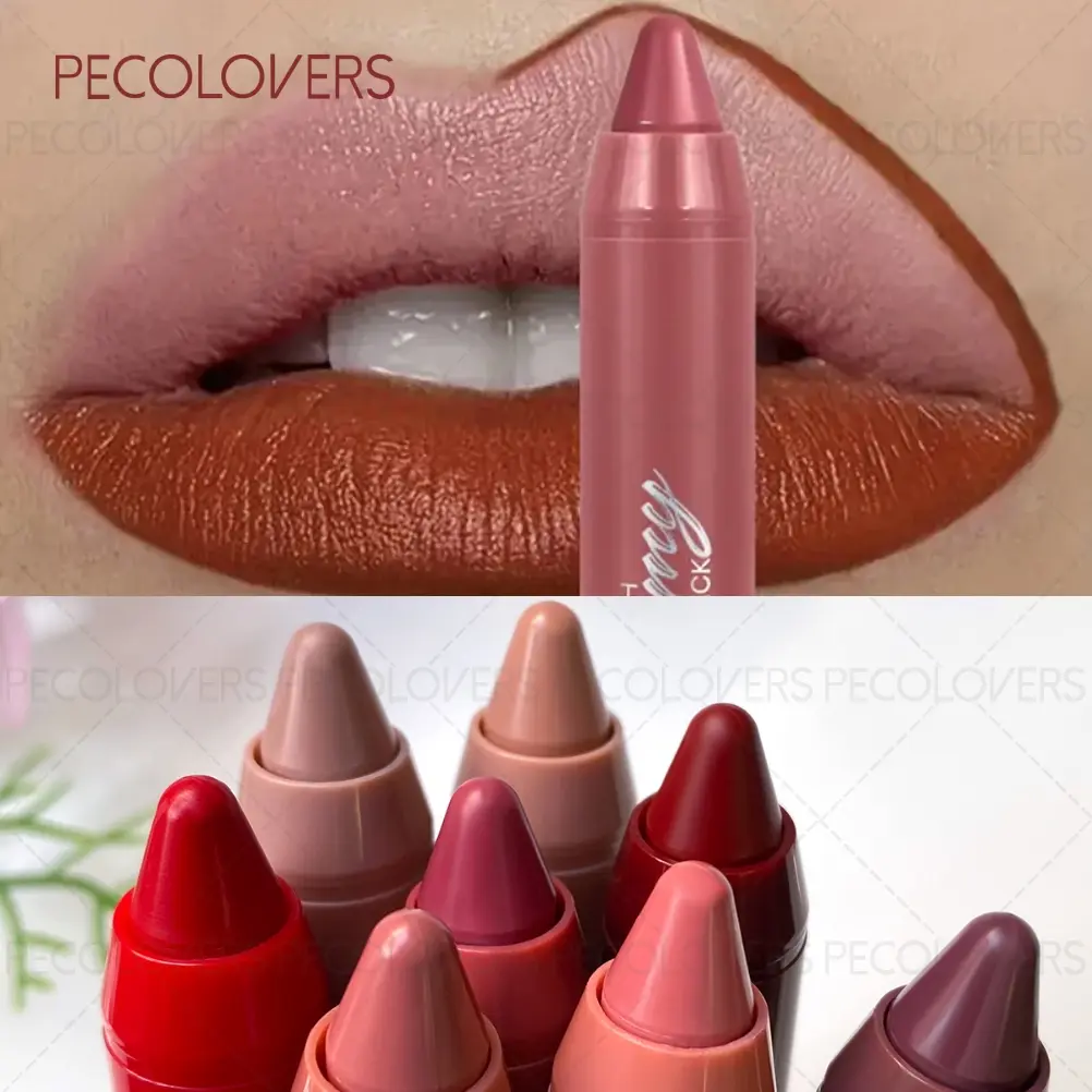 1PC Long-lasting & Waterproof Nude Velvet Lipstick, Moisturizing Lipstick Pen, Lip Care, Non-stick Cup, Matte, Cream Texture, Moisturizing Effect, Multi-color Options, Hydrating, Suitable for Daily Makeup, Cosmetic, Hydrate