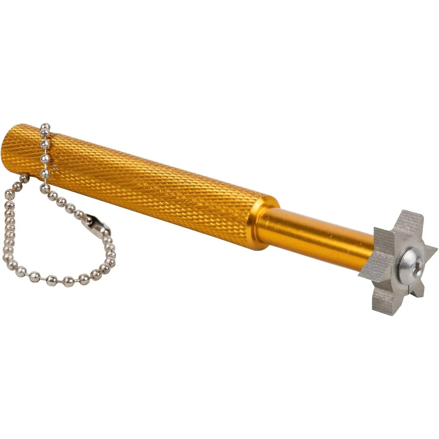 Golf Groove Sharpener,Golf Club Groove Sharpener,Groove Sharpener,Club Sharpener,Groove Sharpening Tool - Generate Optimal Backspin - Suitable for U & V-Grooves (6 Heads) (Golden)