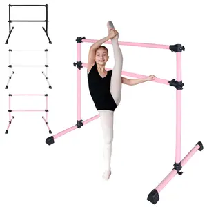 4-Foot Adjustable Ballet Bar, Height Range 6.7 to 46 Inches - Perfect for Dance Practice