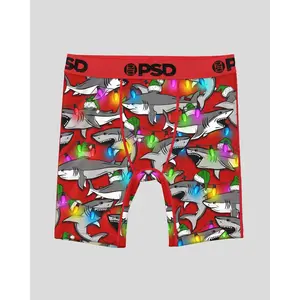 PSD Youth Boys SHARKMAS YTH MULTI Boxer Brief - Soft, Breathable and Comfortable Stretch Underwear