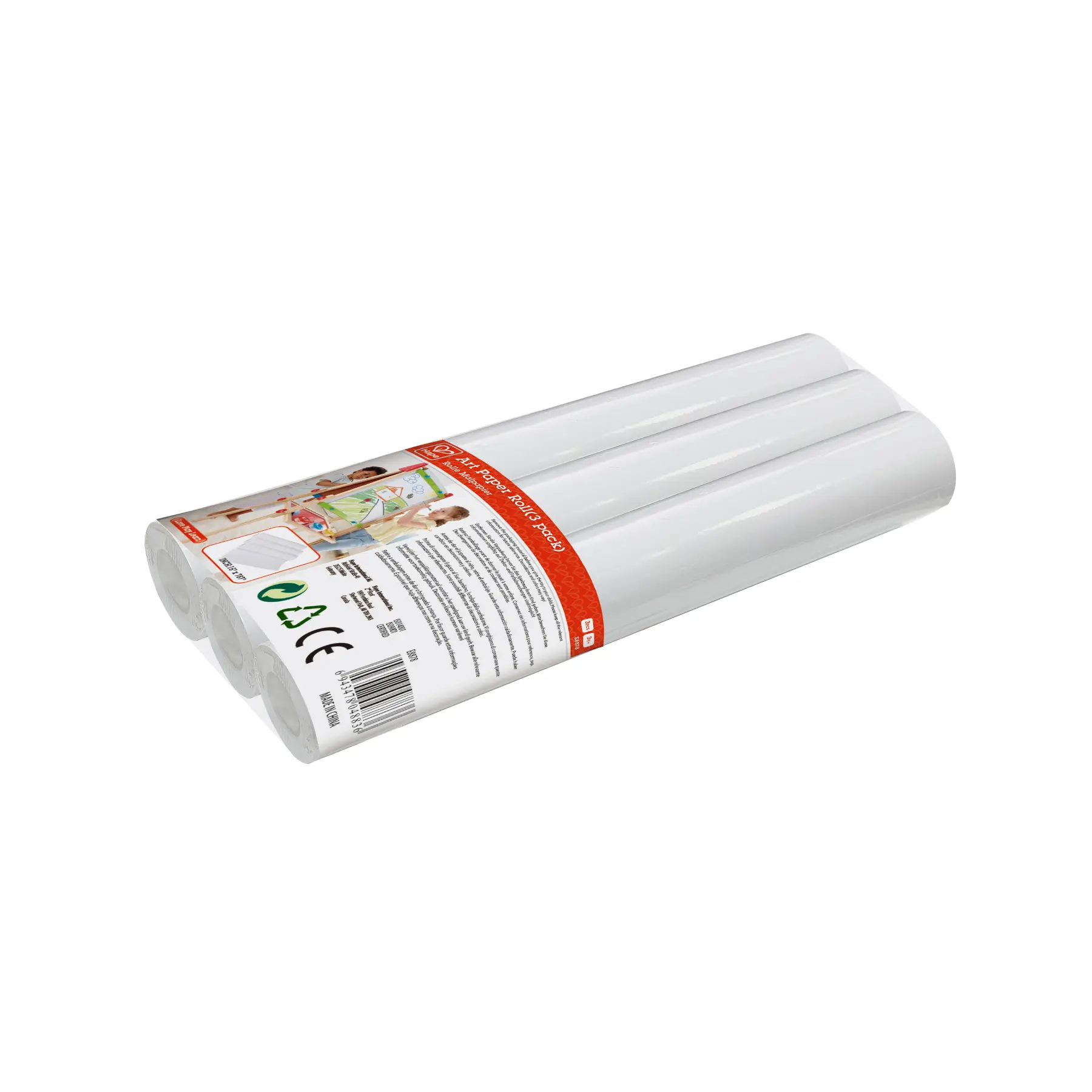Hape Art Paper Roll Replacement | Arts, Drawing and Painting for Kid's Art Easel Paper, Each 15"X 787"