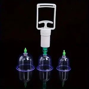 3-piece suction cup set, thick and durable suction cup device, suitable for all body use, large-sized manual massage suction cup set