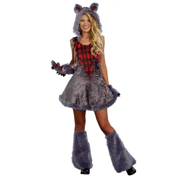 Full Moon Sassy Werewolf Teen Costume