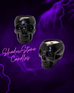 Shadow Skull Candle