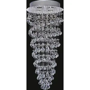 CWI Lighting Double Spiral 4 Light 14 inch Chrome Flush Mount Ceiling Light 6606C14C