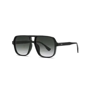 Unisex Simple Style Square Aviator Frame Sunglasses, Ultra-Light Trendy Casual Shades for Everyday Use, UV-Protective Fashion Accessories for Outdoor Activities & Daily Outfits