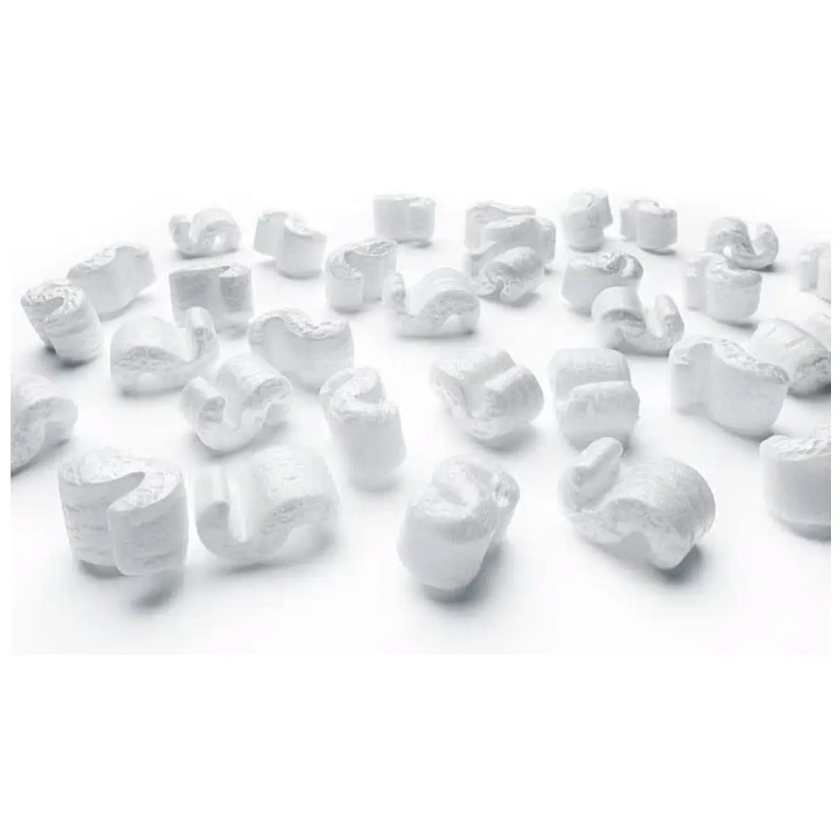 White Anti Static Packing Peanuts-made from 100% recycled materials