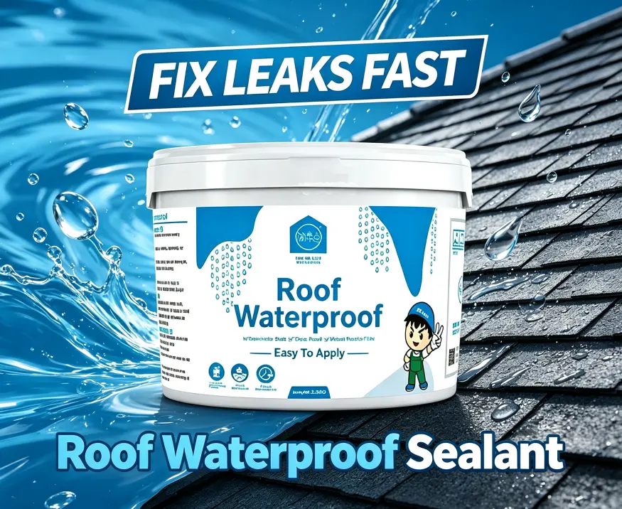 88oz Commercial Grade Rubber Waterproofing Paint. Ideal for Big Outdoor Roof & Wall Projects. Strong Flexible Coating, 10-Year Protection