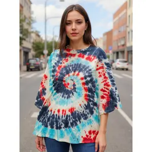 Size 4x 100%cotton red,white and blue tie dye Tshirt