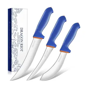 DRAGON RIOT Butcher Knife Set Trimming Set Kitchen Knife for Meat Great Christmas Gift
