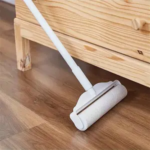 Travel Essential Pet Hair Remover Roller, Deshedding Tool, Long Handle Design, Diagonal Pattern, Carpet Dust Removal Brush, Cleaning Tool